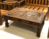 Antique Indian Old Door Solid Wood Coffee Table C16